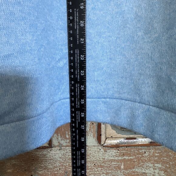 Spongebob Squarepants Dream Team Sweater Light Blue 1/4 Zip No Size Tag READ - Picture 7 of 8